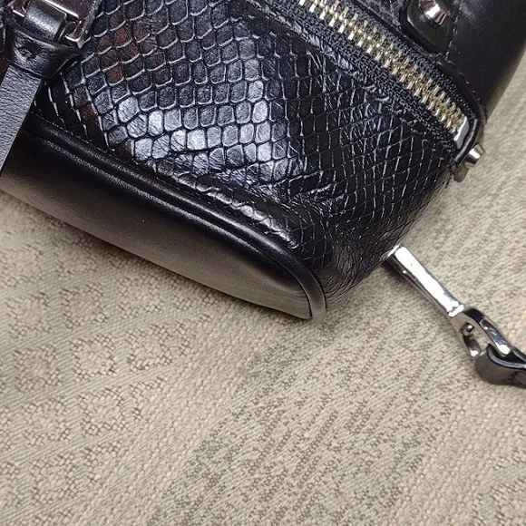 Michael Kors Mini Rhea Python Convertible Backpack - Picture 7 of 15